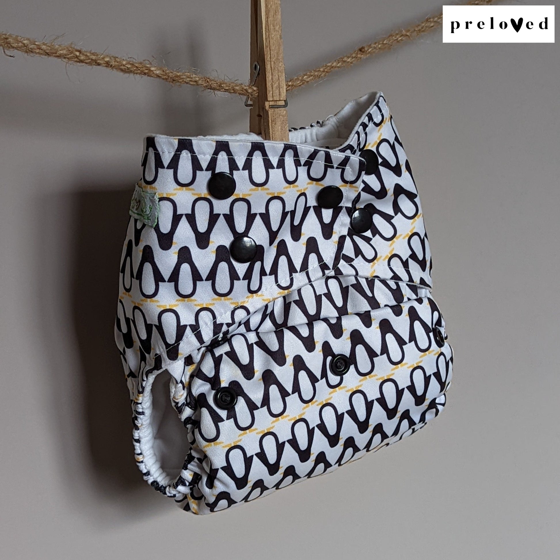 Baba & Boo Pocket Nappies (multiple patterns)-Pocket Nappy-Baba & Boo-Penguin-The Nappy Market