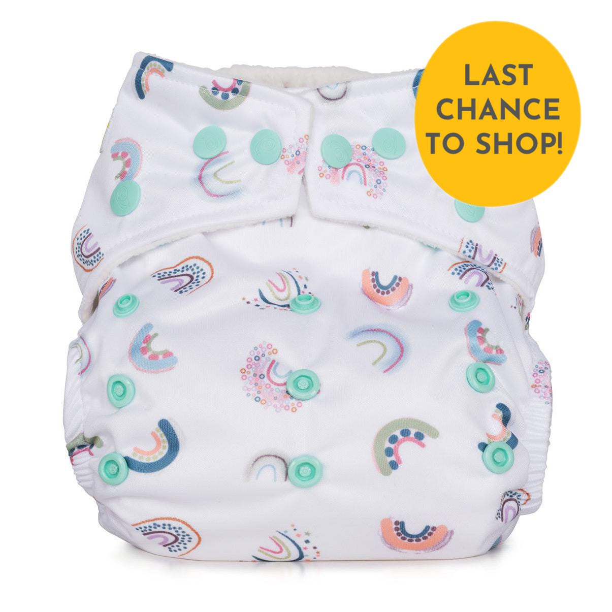 Baba + Boo One Size Pocket Nappy-Pocket Nappy-Baba & Boo-Rainbows-The Nappy Market