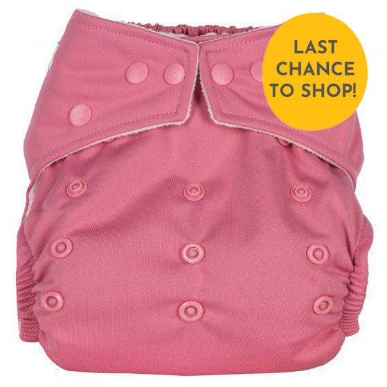 Baba + Boo One Size Pocket Nappy-Pocket Nappy-Baba & Boo-Rose-The Nappy Market