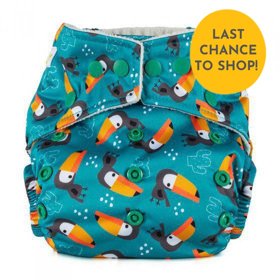 Baba + Boo One Size Pocket Nappy-Pocket Nappy-Baba & Boo-Toucans-The Nappy Market