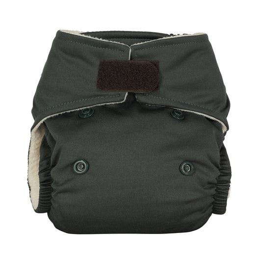Baba+Boo Newborn Pocket Nappy-Pocket Nappy-Baba & Boo-Graphite-The Nappy Market