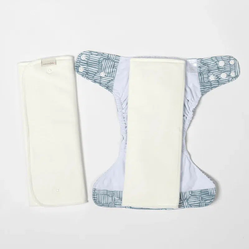 Bare & Boho Bamboo Bamboo Cotton Trifold Insert-Inserts-Bare & Boho-Small (1-5kg)-The Nappy Market