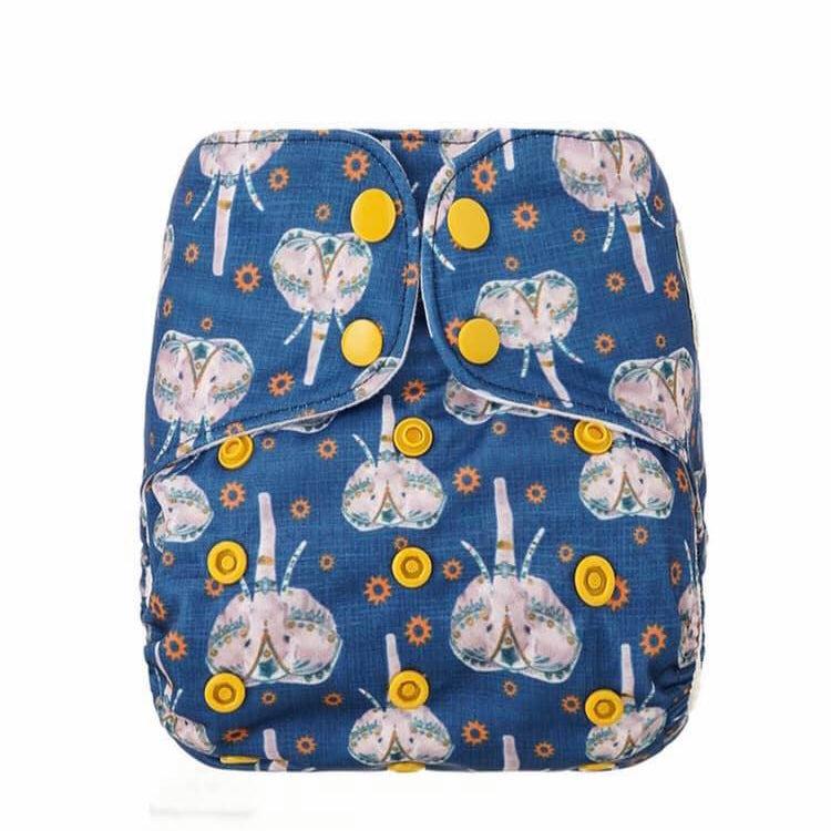 Bells Bumz All In Two Hybrid Nappy-All in Two Nappy-Bells Bumz-Midnight Parade-The Nappy Market