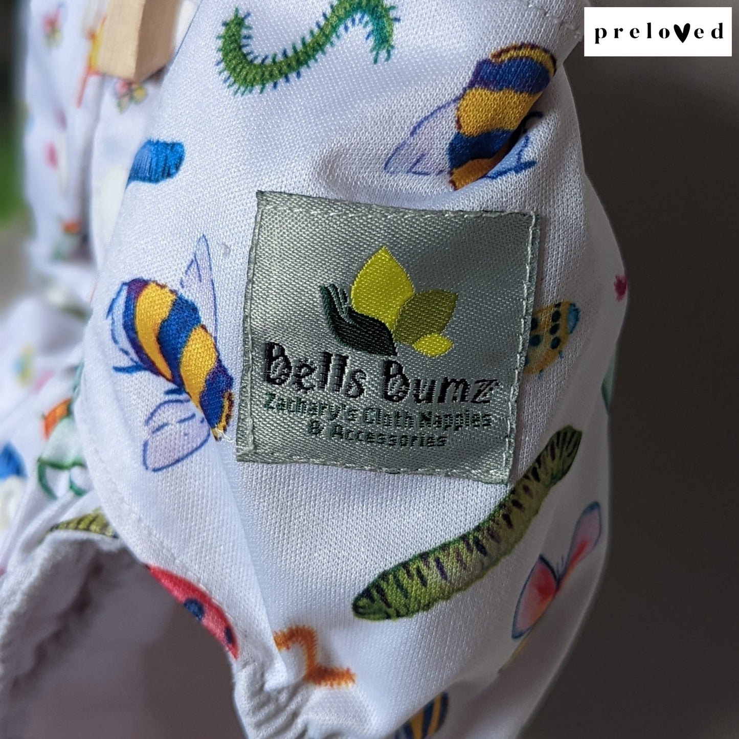 Bells Bumz Junior Pocket Nappy-Pocket Nappy-Bells Bumz-Garden Party-The Nappy Market