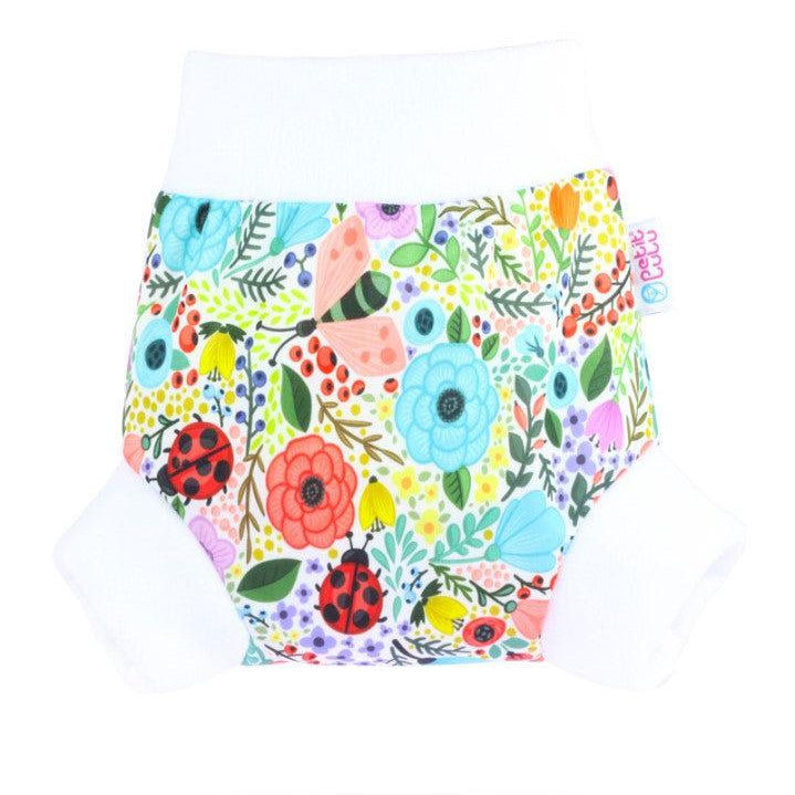 Petit Lulu Pull Up Nappy Cover Small-Wrap-Petit Lulu-Blooming Garden-The Nappy Market