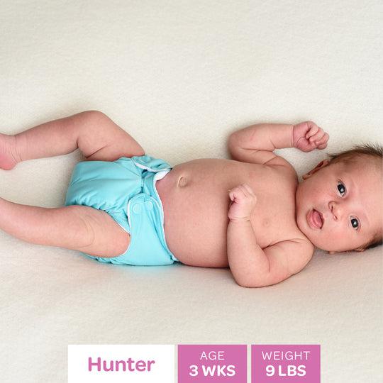 Blueberry Newborn Simplex Organic All in One Nappy-All in One Nappy-Blueberry-Ambrosia-The Nappy Market