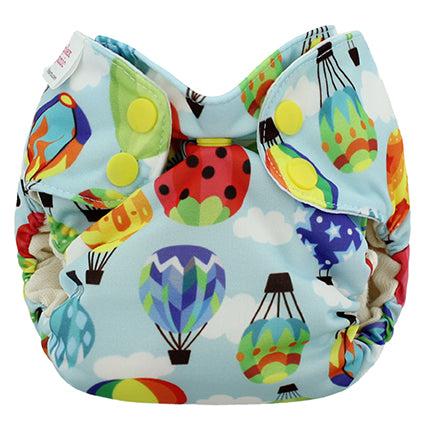 Blueberry Newborn Simplex Organic All in One Nappy-All in One Nappy-Blueberry-Balloons-The Nappy Market