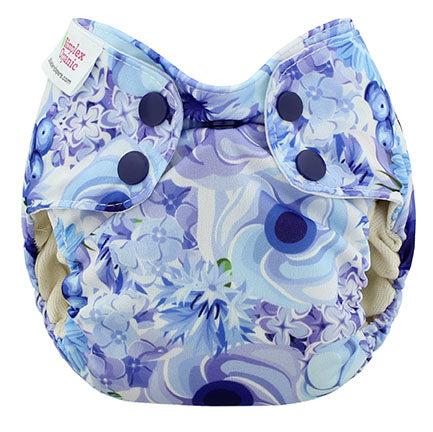 Blueberry Newborn Simplex Organic All in One Nappy-All in One Nappy-Blueberry-Blueberry Blooms-The Nappy Market