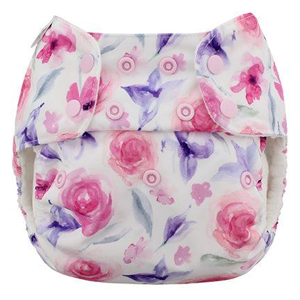 Blueberry One Size Deluxe Pocket Nappy-Pocket Nappy-Blueberry-Rose-The Nappy Market