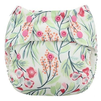 Blueberry Simplex Organic Cotton All in One Nappy-All In One Nappy-Blueberry-Bouquet-The Nappy Market