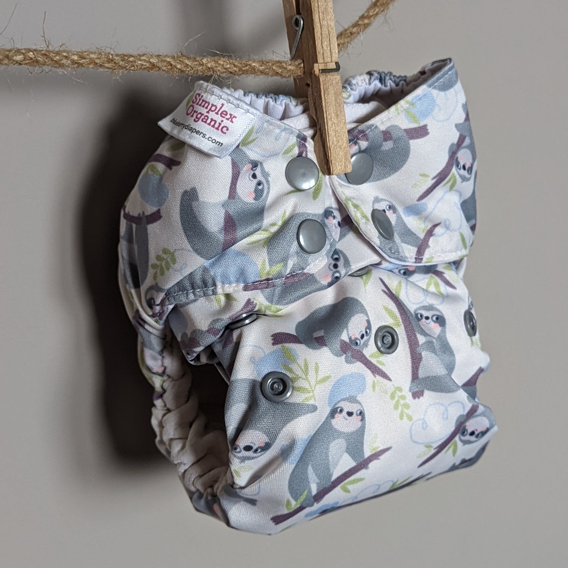 Blueberry Simplex Organic Cotton All in One Nappy-All In One Nappy-Blueberry-Lazy-The Nappy Market