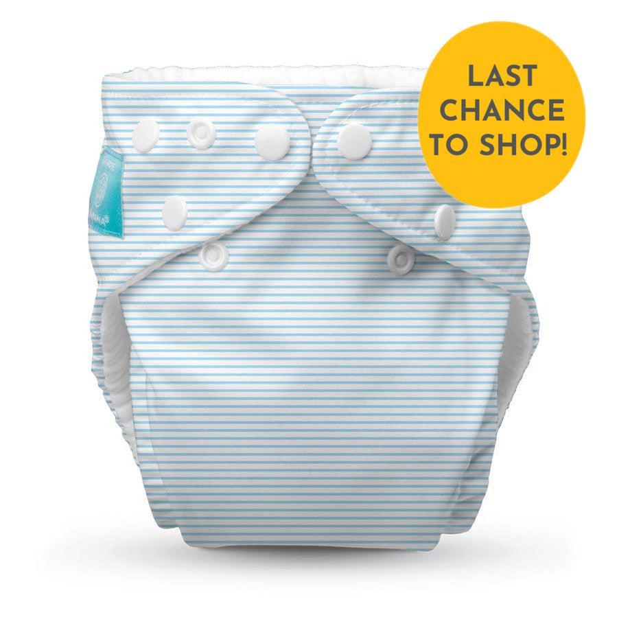 Charlie Banana - One Size Pocket Cloth Nappy hybrid-Pocket Nappy-Charlie Banana-Pencil Stripes Blue-The Nappy Market