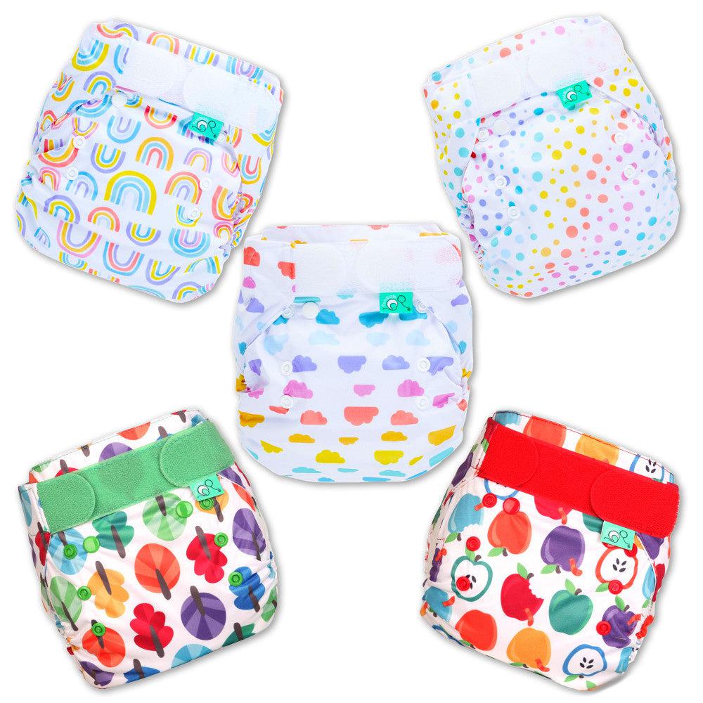 Childminder Velcro Bundle - Tots Bots Easyfit Nappies-Bundle-The Nappy Market-5 Pack-The Nappy Market