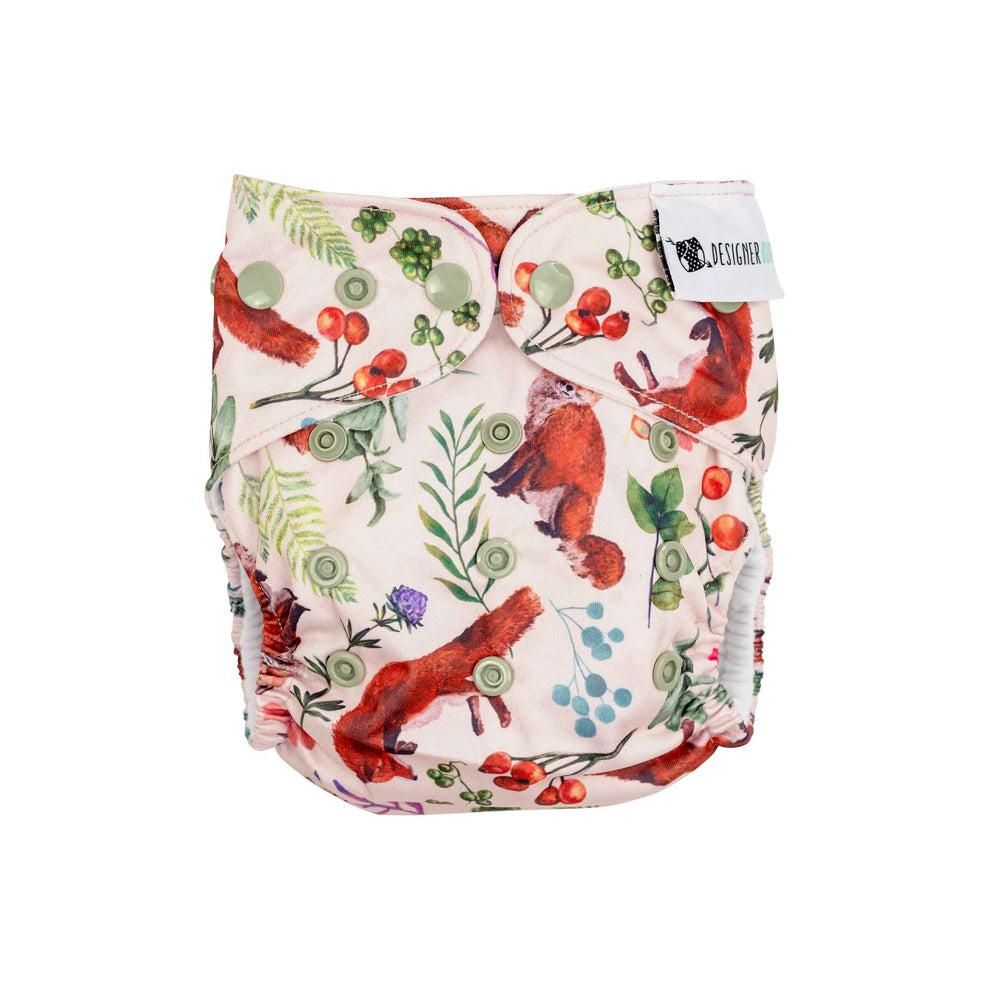 Designer Bums AI2 Nappy-All in Two Nappy-Designer Bums-Little Fox-The Nappy Market