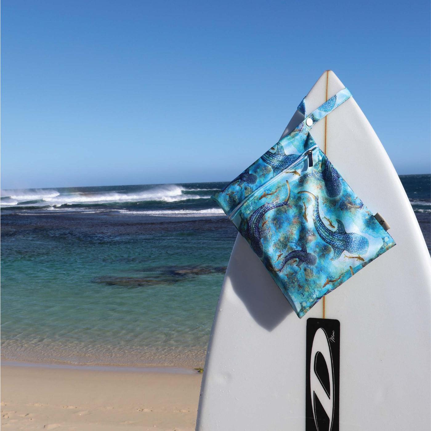 Earthside Eco Bums Petite Wet Bag Ningaloo Dreaming-Wet Bag-Earthside Eco Bums-The Nappy Market