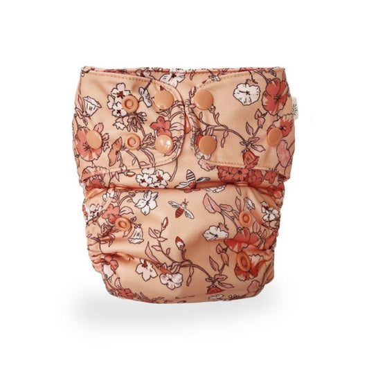 EcoNaps All in Two Pocket Nappy Vintage Blossom-All in Two Nappy-EcoNaps-The Nappy Market