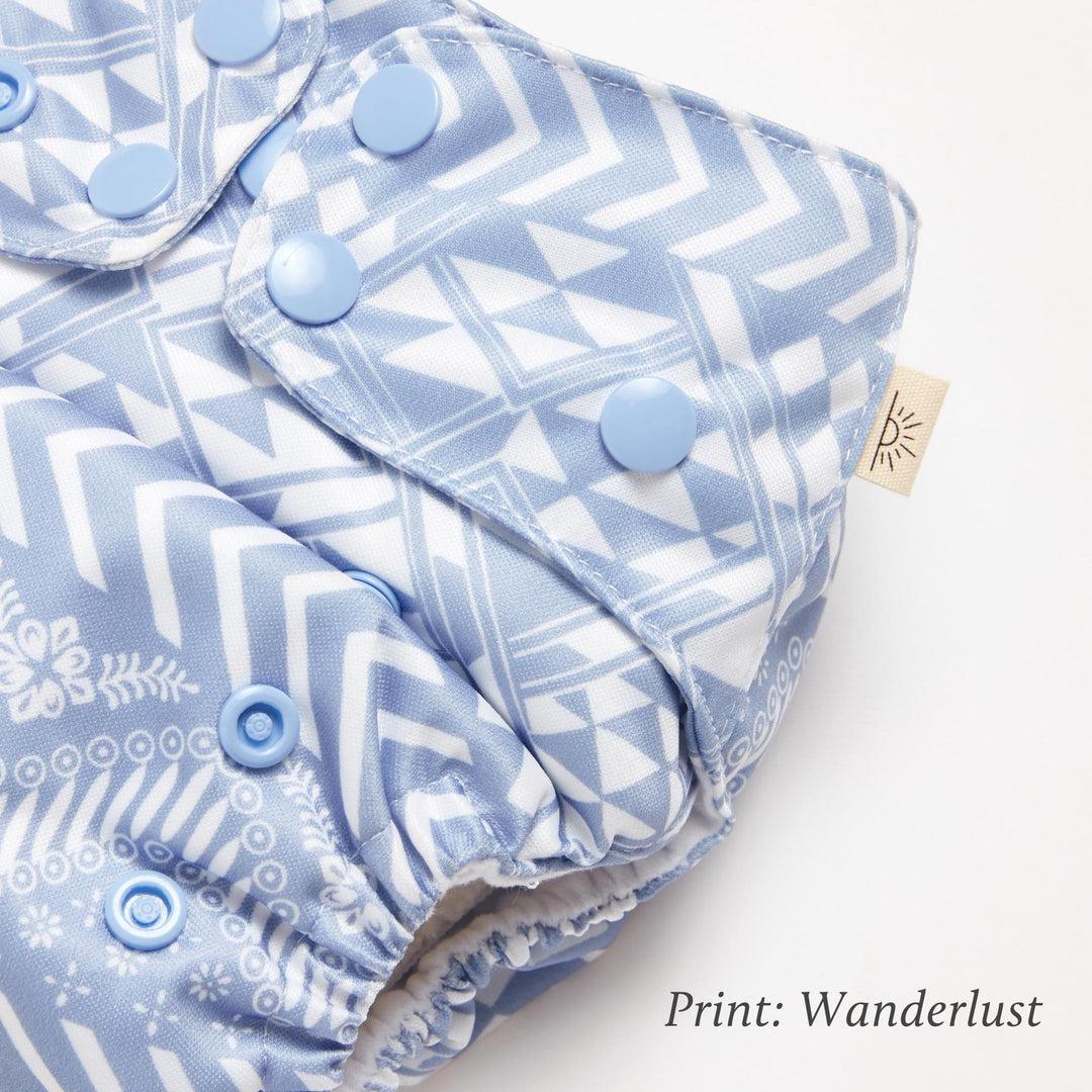 EcoNaps All in Two Pocket Nappy Wanderlust-All in Two Nappy-EcoNaps-The Nappy Market