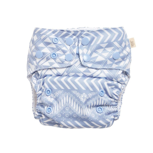 EcoNaps All in Two Pocket Nappy Wanderlust-All in Two Nappy-EcoNaps-The Nappy Market