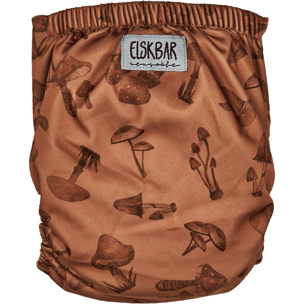 Elskbar Natural Snap in Nappy Mushrooms-All in Two Nappy-Elskbar-The Nappy Market