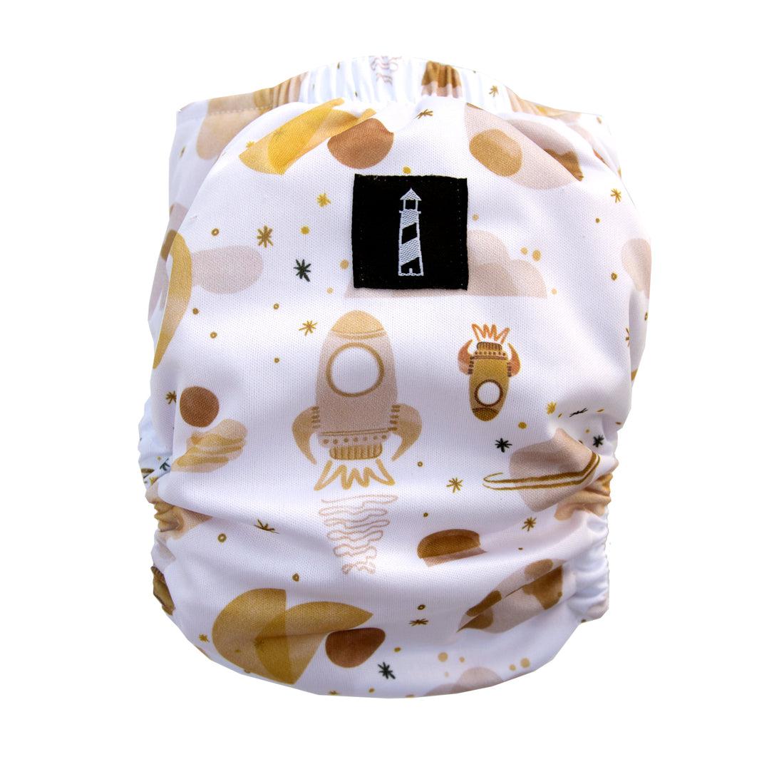 Lighthouse Kids All in One Signature Nappy-All In One Nappy-Lighthouse Kids Co-Bee-The Nappy Market