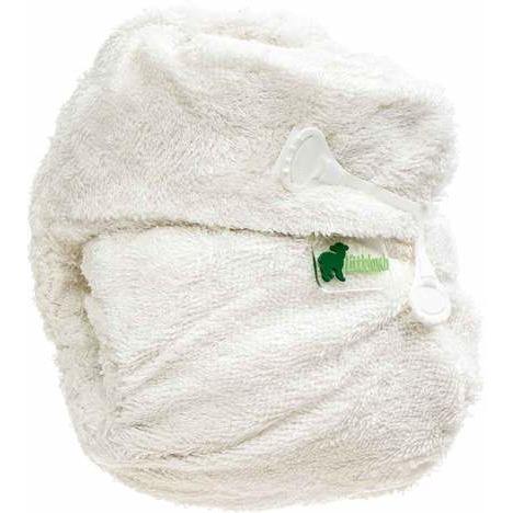 Little Lamb Bamboo Fitted Nappy - No Velcro-Fitted Nappy-Little Lamb-Size 3-The Nappy Market