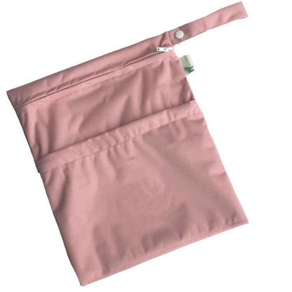 Little Lamb Double Zip Small Wet Bag-Wet Bag-Little Lamb-Blush-The Nappy Market