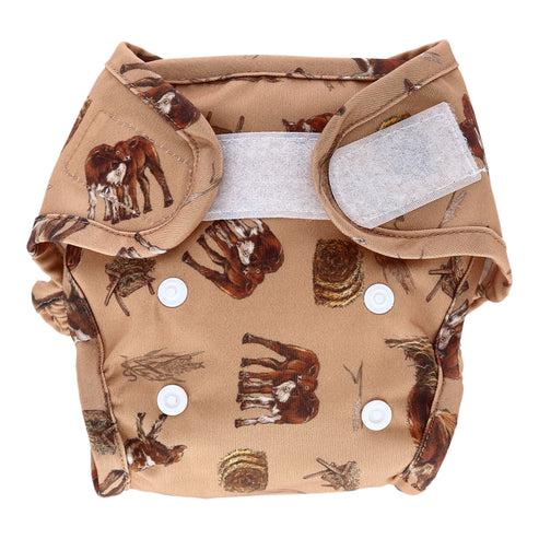 Little Lamb Nappy Wrap Newborn-Wrap-Little Lamb-I Love Moo-The Nappy Market