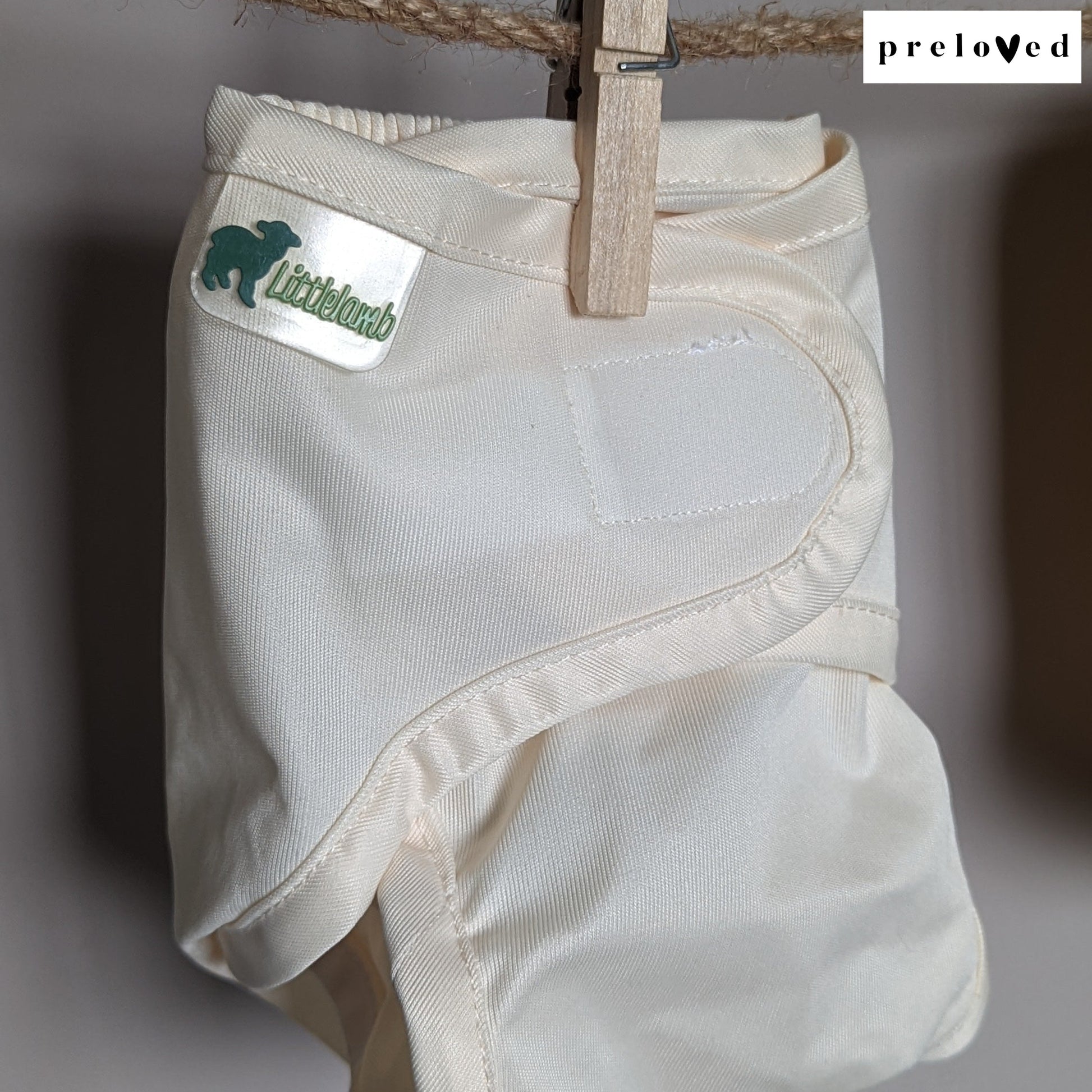 Little Lamb Size 1 Wrap-Wrap-Little Lamb-Cream-The Nappy Market