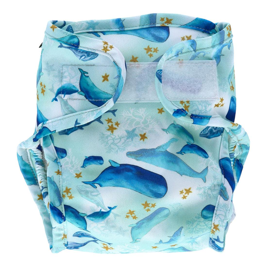 Little Lamb Nappy Wrap Size 1-Wrap-Little Lamb-Under the Sea-The Nappy Market