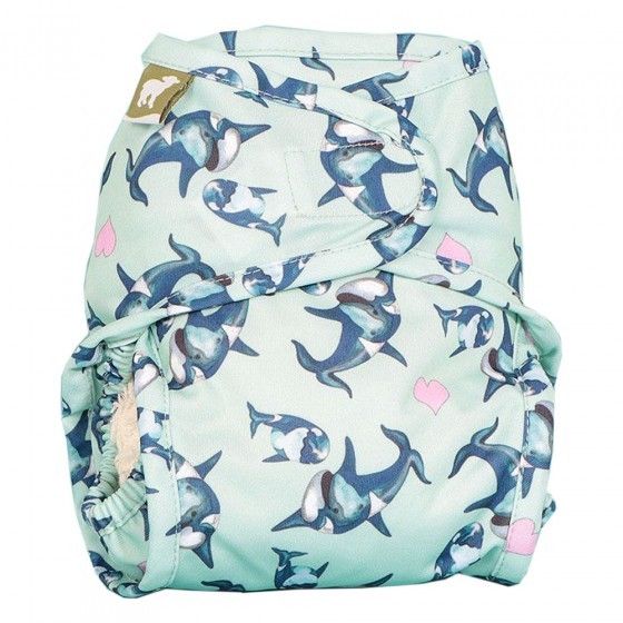 Little Lamb Nappy Wrap Size 1-Wrap-Little Lamb-Whale of a Time-The Nappy Market