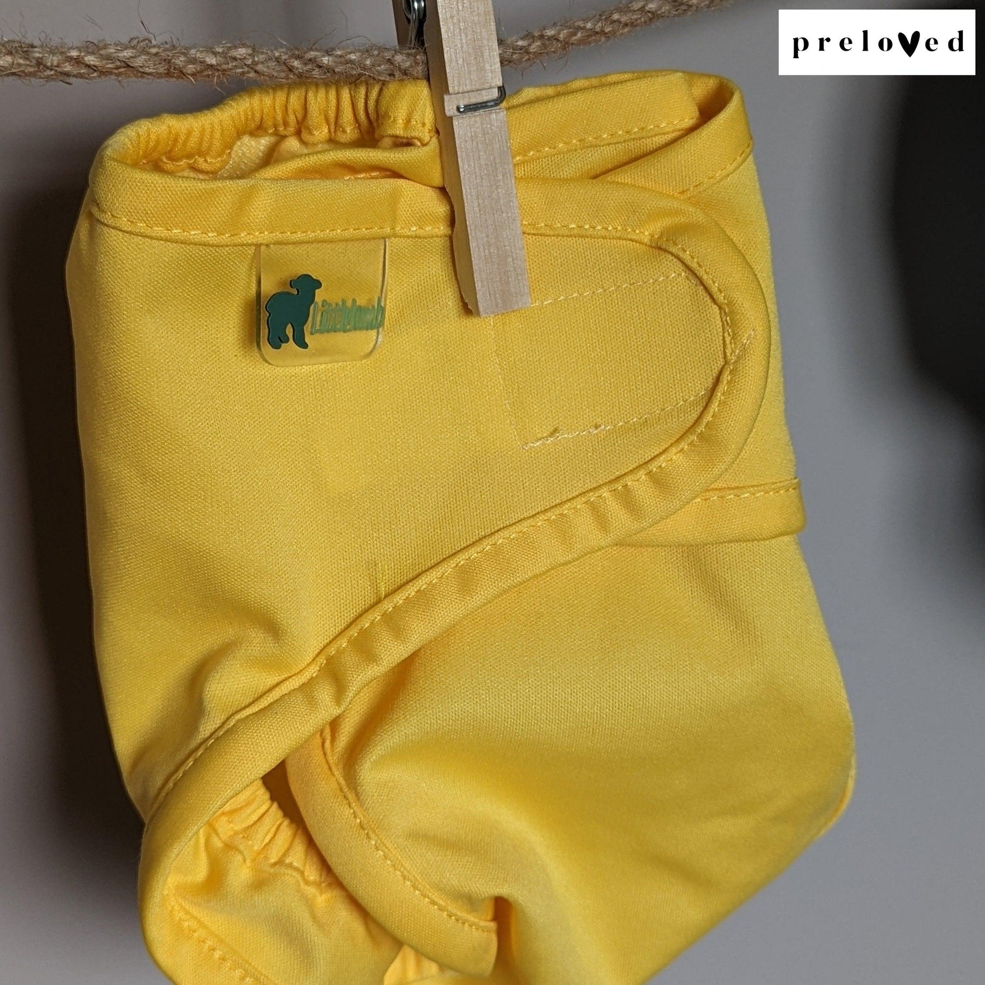 Little Lamb Size 1 Wrap-Wrap-Little Lamb-Yellow-The Nappy Market