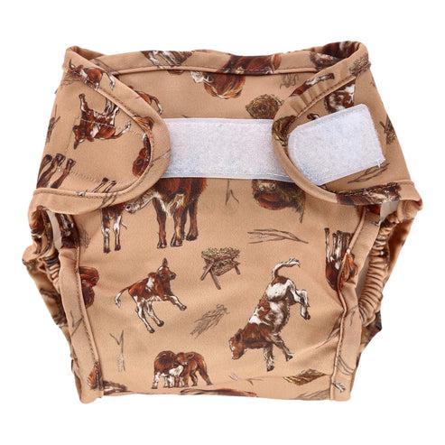 Little Lamb Nappy Wrap Size 3-Wrap-Little Lamb-I Love Moo-The Nappy Market