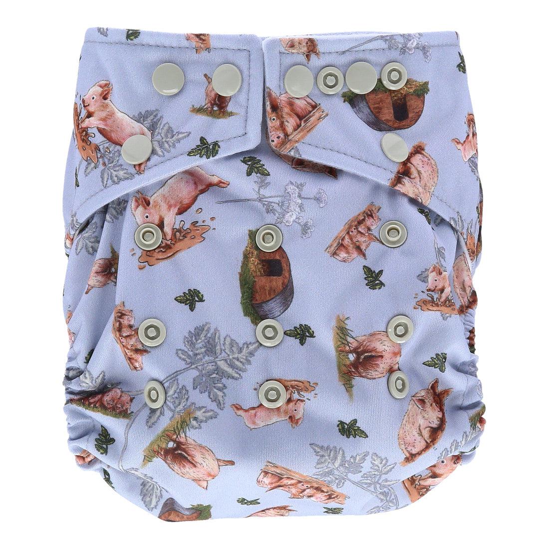 Little Lamb ONE SIZE Pocket Nappy-Pocket Nappy-Little Lamb-Sow in Love-The Nappy Market