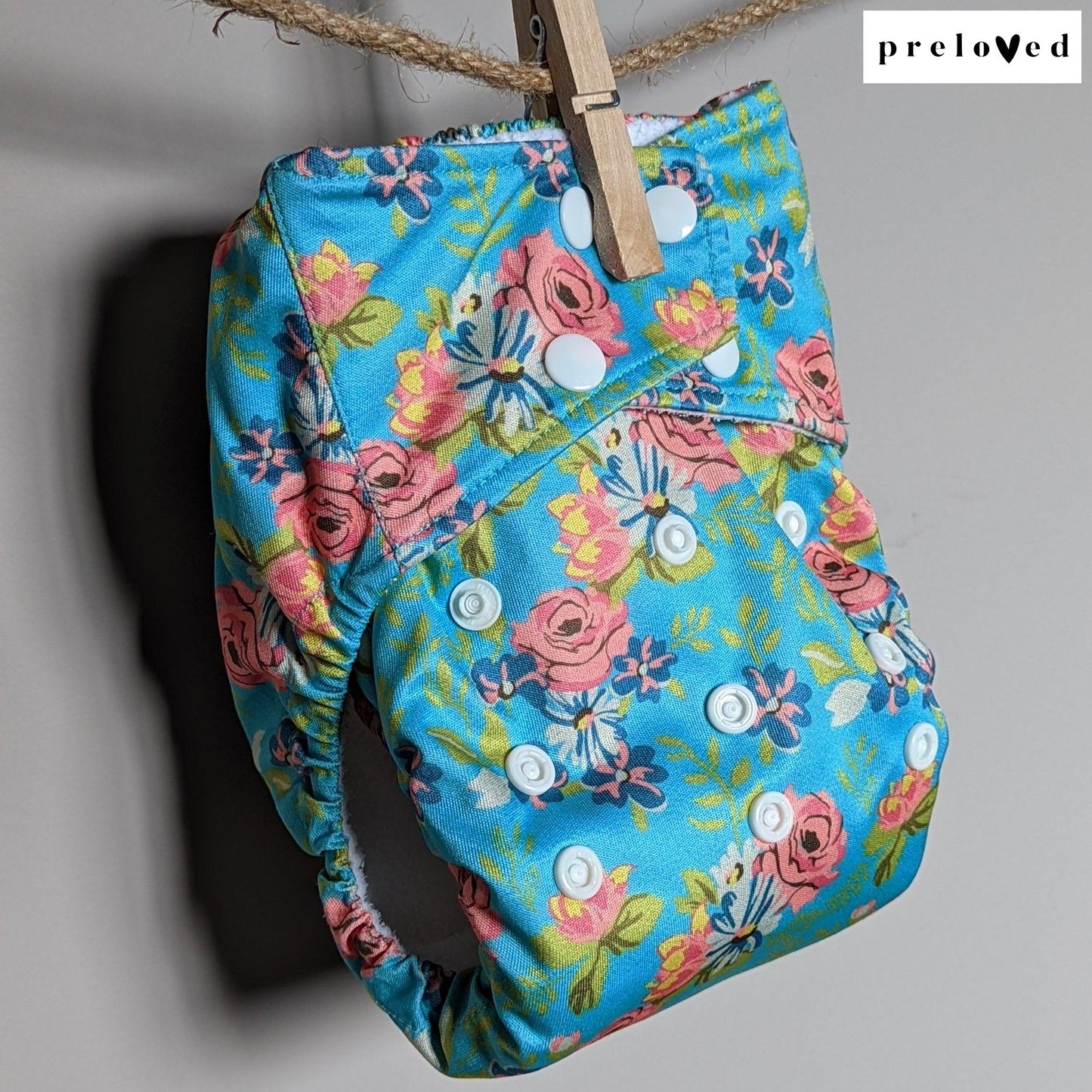 Little Lamb Pocket Nappy-Pocket Nappy-Little Lamb-Floral-The Nappy Market