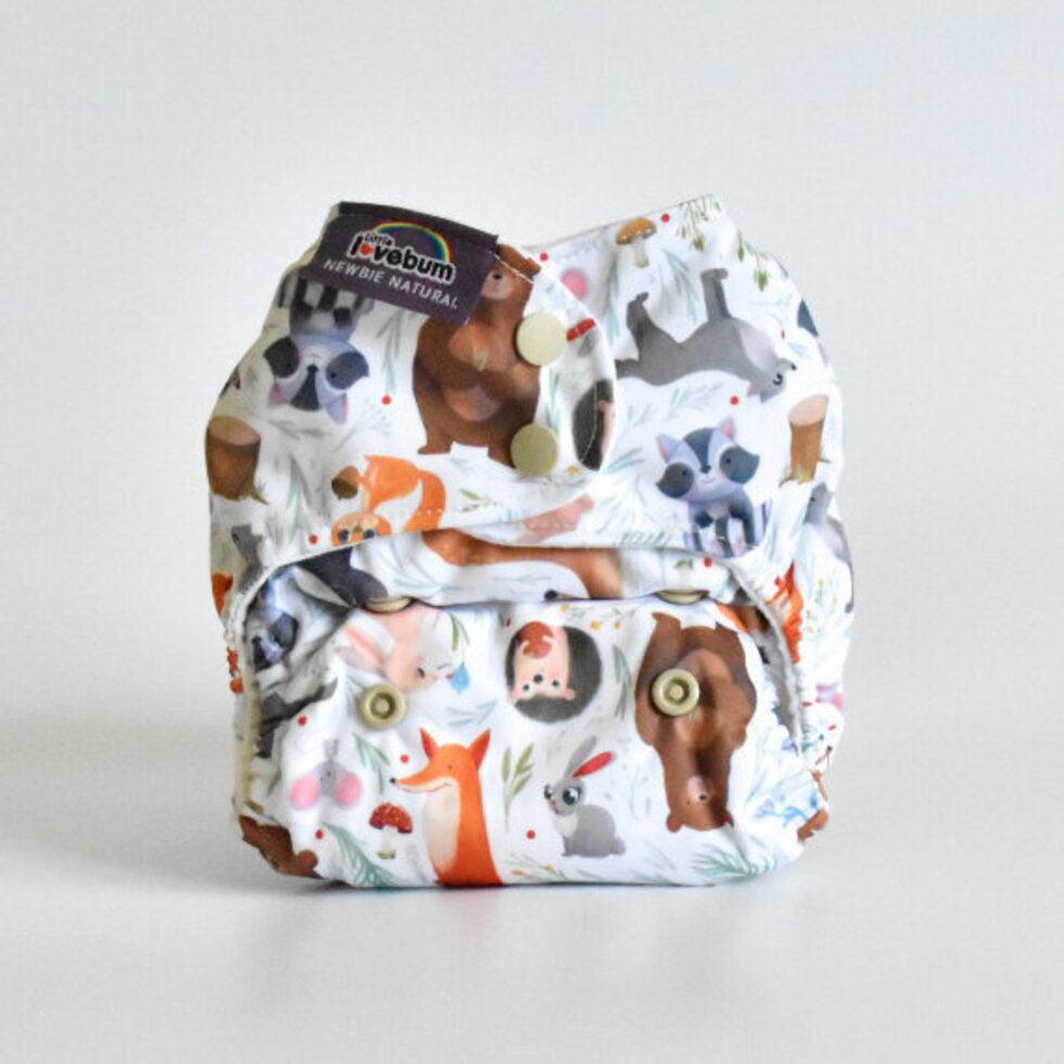 Little Love Bum - Newbie Natural Organic All-in-One Nappy-All In One Nappy-Little Love Bum-Into the Wild-The Nappy Market