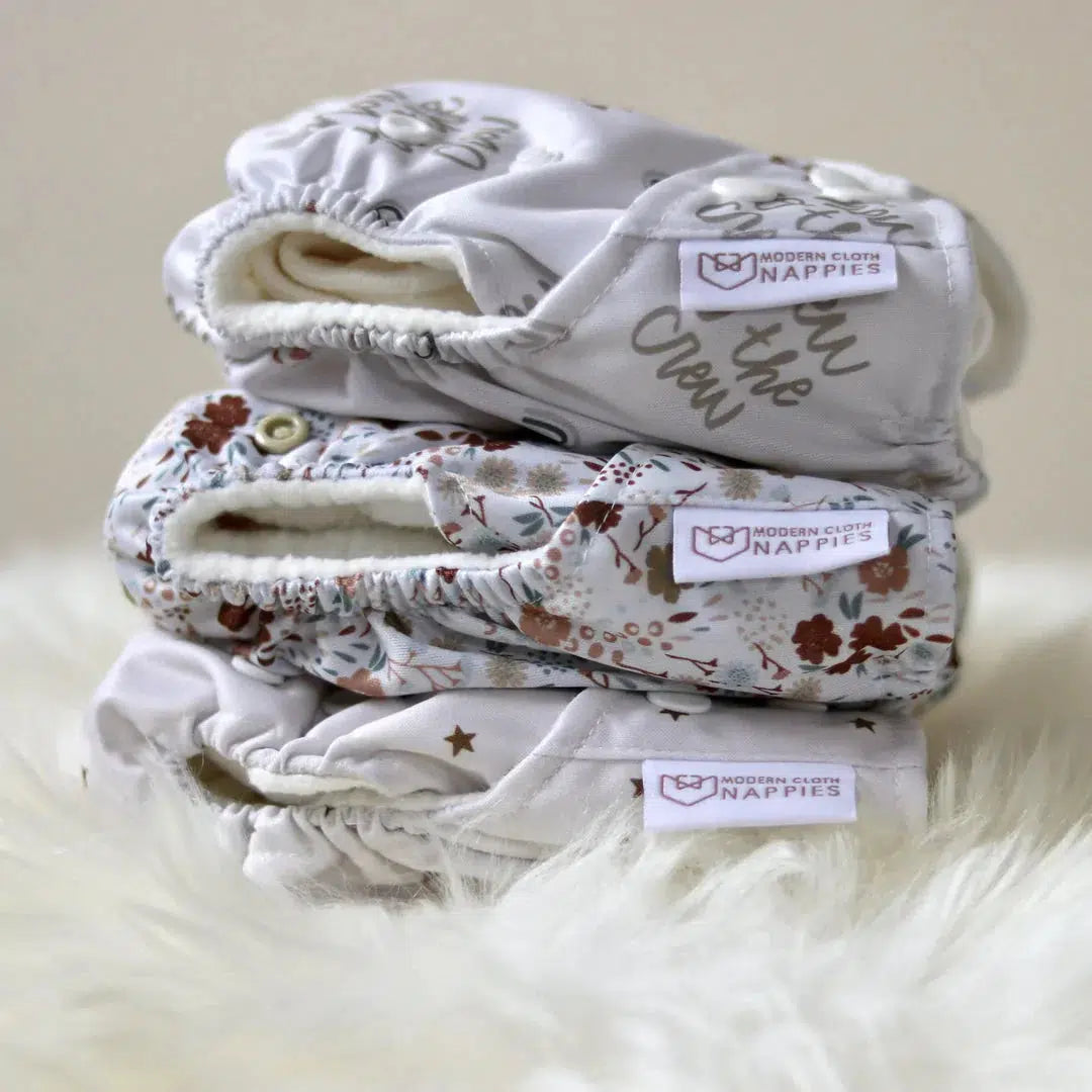 Modern Cloth Nappy Newborn Nappy Flower Garden-Modern Cloth Nappy-The Nappy Market