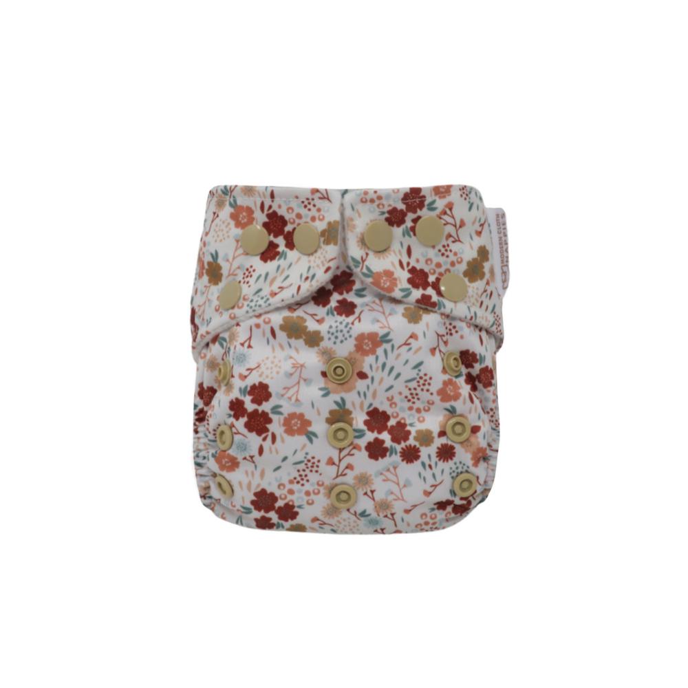 Modern Cloth Nappy Newborn Nappy Flower Garden-Modern Cloth Nappy-The Nappy Market