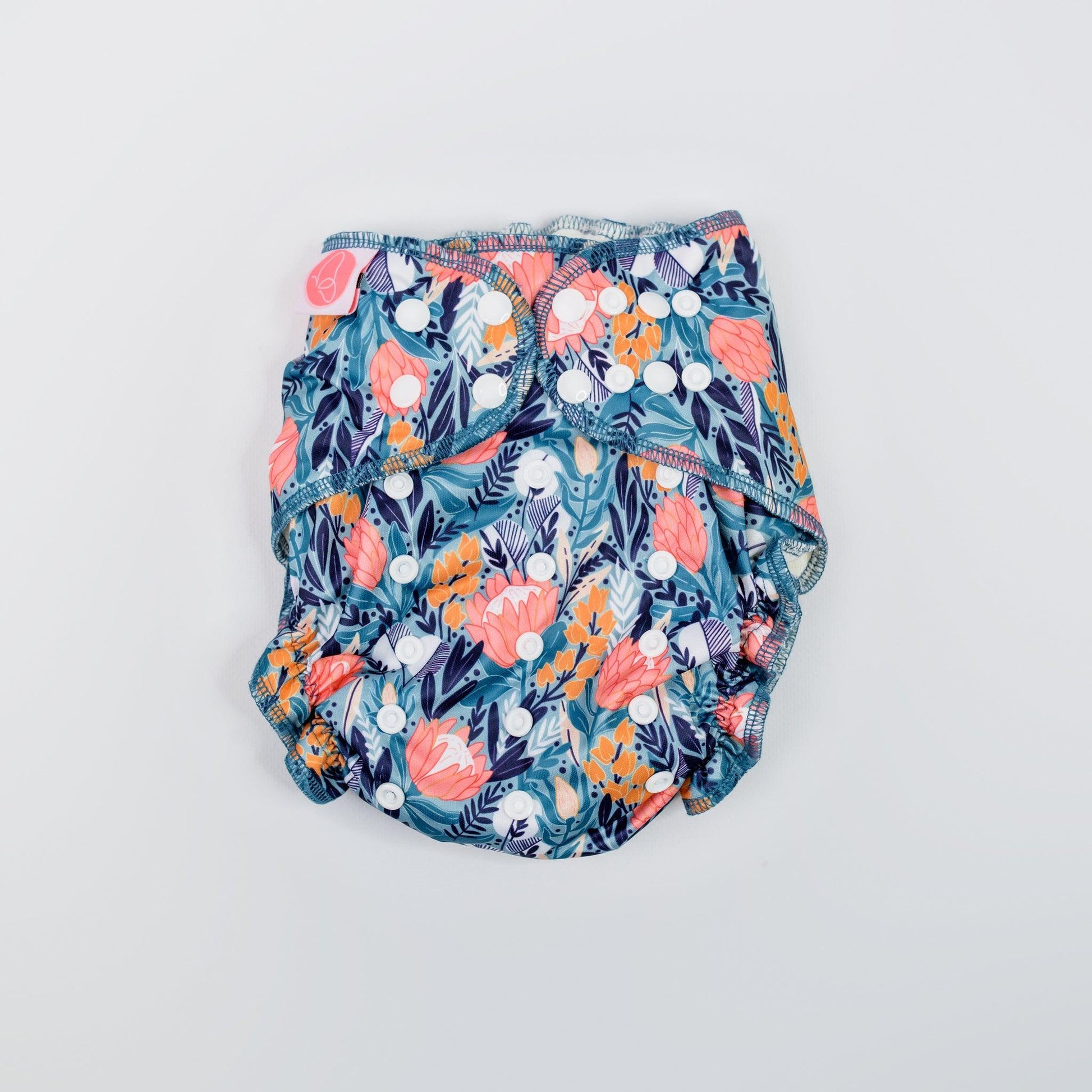 Monarch Hybrid Fitted Nappy-Fitted Nappy-Monarch-Teal-The Nappy Market
