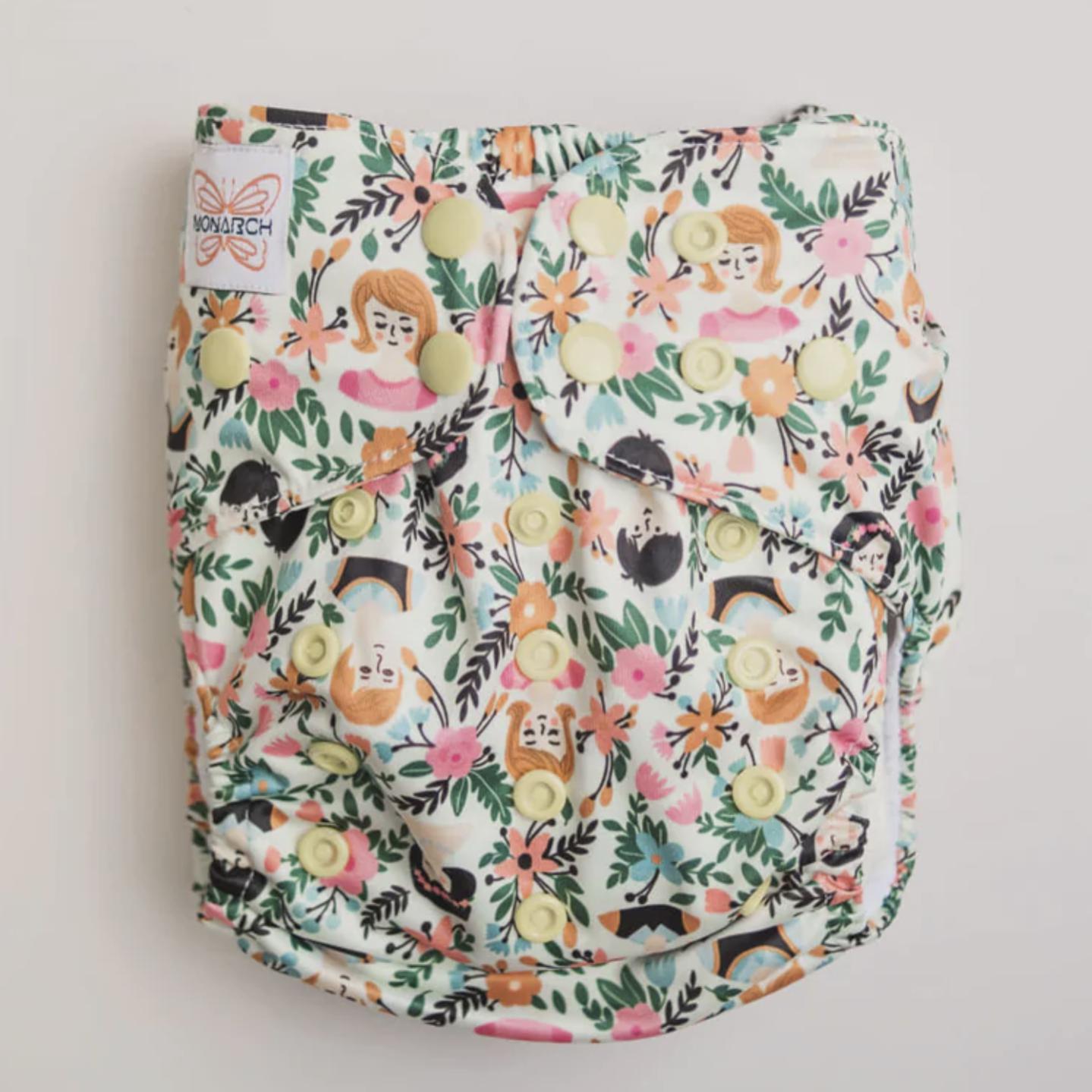 Monarch The Classic Pocket Nappy Flora Familia-Pocket Nappy-Monarch-Flora Familia-The Nappy Market