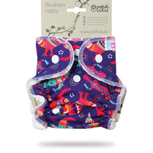 Petit Lulu Newborn Fitted Nappy Australian Animals-Fitted Nappy-Petit Lulu-The Nappy Market