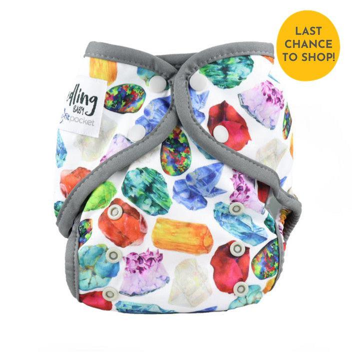 Seedling Baby Multi-Fit One-Size Pocket Nappy-Pocket Nappy-Seedling Baby-Birthstone Grey-The Nappy Market