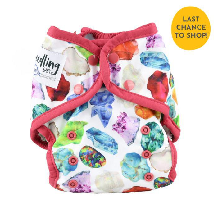 Seedling Baby Multi-Fit One-Size Pocket Nappy-Pocket Nappy-Seedling Baby-Birthstone Red-The Nappy Market