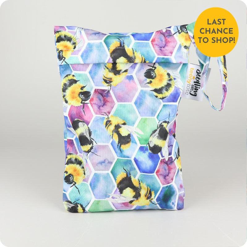 Seedling Baby Teeny Tote Wet Bag-Wet Bag-Seedling Baby-Beehive-The Nappy Market