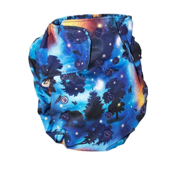 Smart Bottoms - 3.1 All in One Organic Cloth Nappy-All in One Nappy-Smart Bottoms-Dark Night-The Nappy Market
