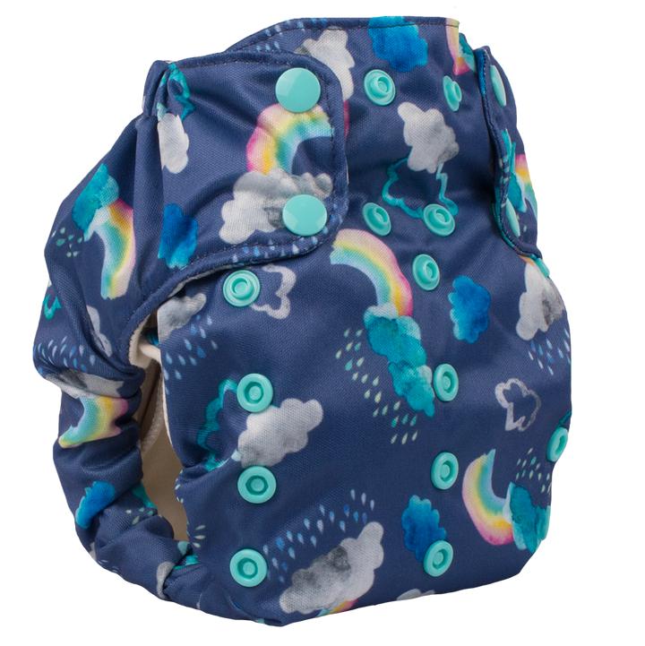 Smart Bottoms - 3.1 All in One Organic Cloth Nappy-All in One Nappy-Smart Bottoms-Over the Rainbow-The Nappy Market