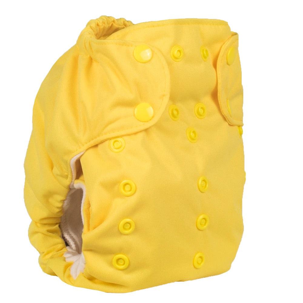 Smart Bottoms - 3.1 All in One Organic Cloth Nappy-All in One Nappy-Smart Bottoms-Basic Yellow-The Nappy Market