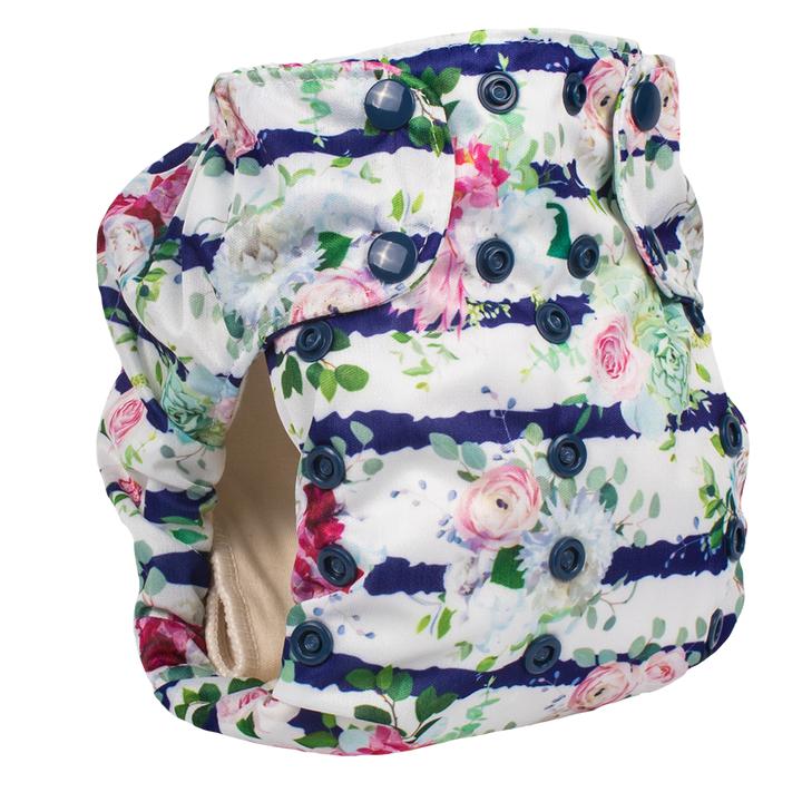 Smart Bottoms - 3.1 All in One Organic Cloth Nappy-All in One Nappy-Smart Bottoms-Belle Blossom-The Nappy Market