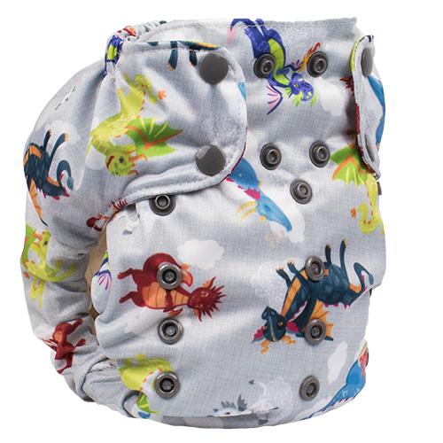 Smart Bottoms - 3.1 All in One Organic Cloth Nappy-All in One Nappy-Smart Bottoms-Dragon Dreams-The Nappy Market