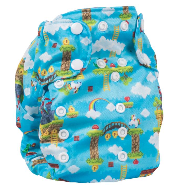 Smart Bottoms - Dream Diaper 2.0 - All in One Organic Cloth Nappy-All in Two Nappy-Smart Bottoms-Gamer-The Nappy Market