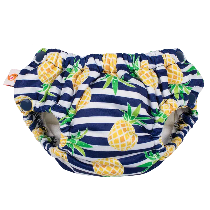 Smart Bottoms Lil Swimmers Swim Nappy - Medium 16-30lbs-Swim Nappy-Smart Bottoms-Pina Colada-The Nappy Market